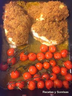 PECHUGAS DE POLLO CON PESTO ROSSO