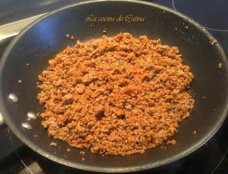 Berenjenas rellenas de carne picada y sobrasada Berenjenas rellenas de carne picada y sobrasada