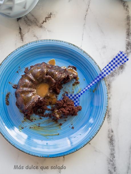 Chocolate & Dulce de leche Bundt Mug Cake
