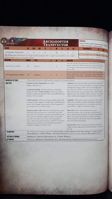 Se filtran perfiles y reglas nuevos del Mechanicum Se filtran perfiles y reglas nuevos del Mechanicum