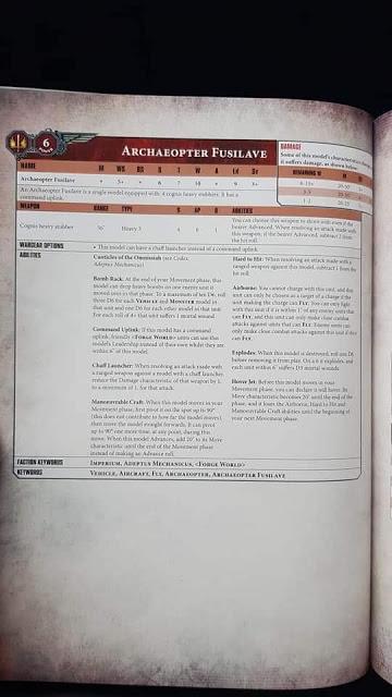 Se filtran perfiles y reglas nuevos del Mechanicum Se filtran perfiles y reglas nuevos del Mechanicum