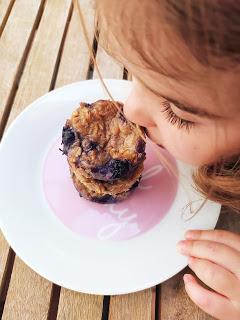 Muffins de plátano con sólo 4 ingredientes Muffins de plátano con sólo 4 ingredientes