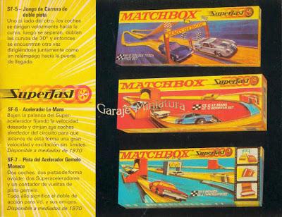 Las pistas amarillas Matchbox Superfast