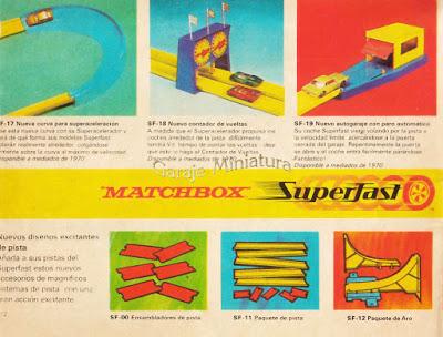 Las pistas amarillas Matchbox Superfast