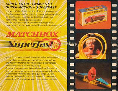 Las pistas amarillas Matchbox Superfast