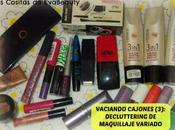 Vaciando cajones Decluttering Maquillaje variado