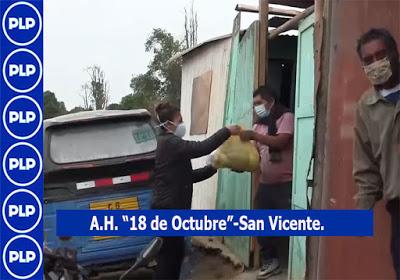 ALCALDE DE CAÑETE GESTIONA Y ENTREGA MÁS CANASTAS DE VÍVERES…