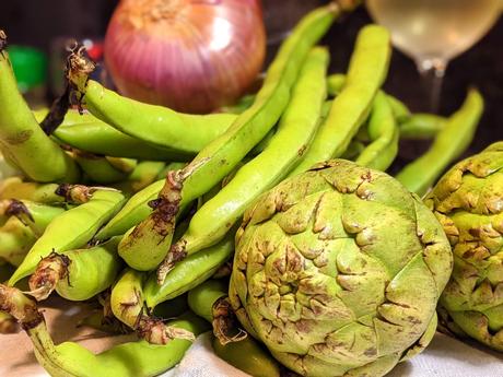 Habas, guisantes y alcachofas (Vignarola alla romana)