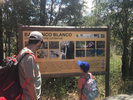 Senderismo en familia en Málaga: Barranco Blanco