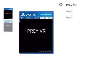 Prey VR filtrado accidentalmente para PSVR