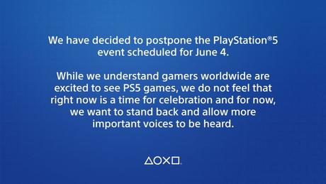 Sony Pospone indefinidamente el evento de PS5