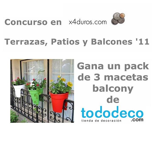 Concurso Terrazas, Patios y Balcones '11: Gana 3 macetas Balcony