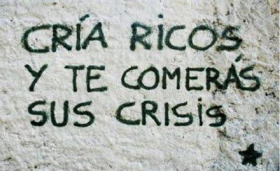 Fotos y carteles curiosos de las “acampadas”.