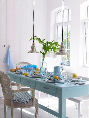 CELESTES Y TURQUESAS RUSTICOS