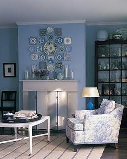 Azul y blanco, una decoración elegante y veraniega.