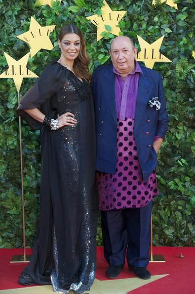 Spanish model Lucia Hoyos and Spanish designer Francis Montesinos attend ELLE Awards 25th Anniversary at the Matadero cultural center on June 30, 2011 in Madrid, Spain.