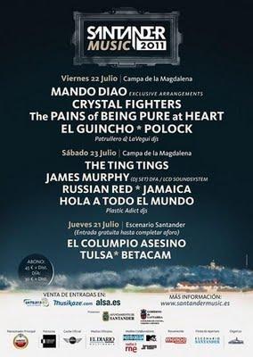 Santander Music 2011 Por Dias