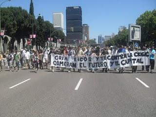UNA COLUMNA DE CIUDADANOS TRICANTINOS MARCHA SOBRE MADRID