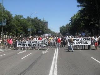 UNA COLUMNA DE CIUDADANOS TRICANTINOS MARCHA SOBRE MADRID