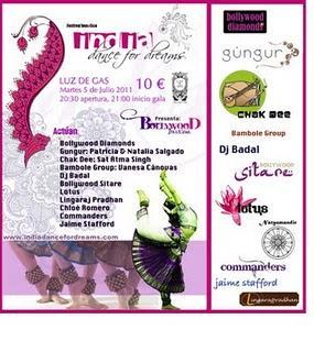 India dance for dreams, festival benéfico en Barcelona