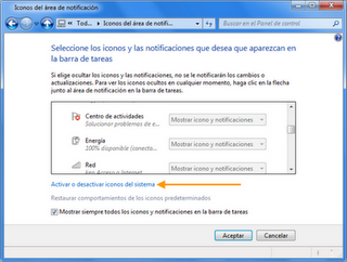 Cómo desactivar el Centro de Actividades de Windos 7