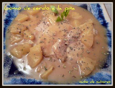 LOMO DE CERDO A LA PIÑA