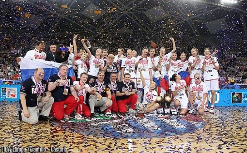 Rusia, Campeón Femenino Eurobasket 2011.