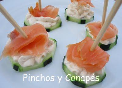 CANAPÉ LIGERO DE PEPINO