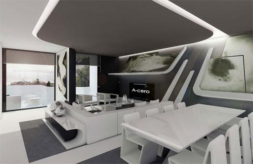 Interiorismo A-cero en un apartamento de Conde Orgaz, Madrid