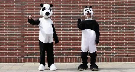 El extraño caso de dos pandas en el mall. El extraño caso de dos pandas en el mall.