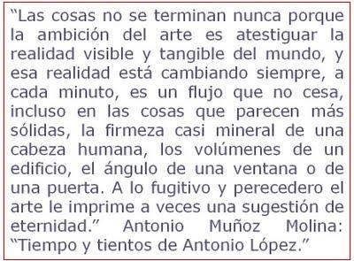 ANTONIO LÓPEZ: FIGURACIÓN OBJETIVA ANTONIO LÓPEZ: FIGURACIÓN OBJETIVA