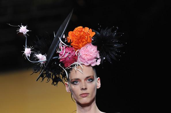 A Model walks the runway during the Giorgio Armani Prive Haute Couture Fall/Winter 2011/2012 show as part of Paris Fashion Week at Palais de Chaillot on July 5, 2011 in Paris, France.