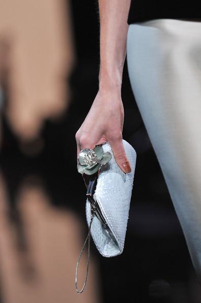 A Model walks the runway during the Giorgio Armani Prive Haute Couture Fall/Winter 2011/2012 show as part of Paris Fashion Week at Palais de Chaillot on July 5, 2011 in Paris, France.