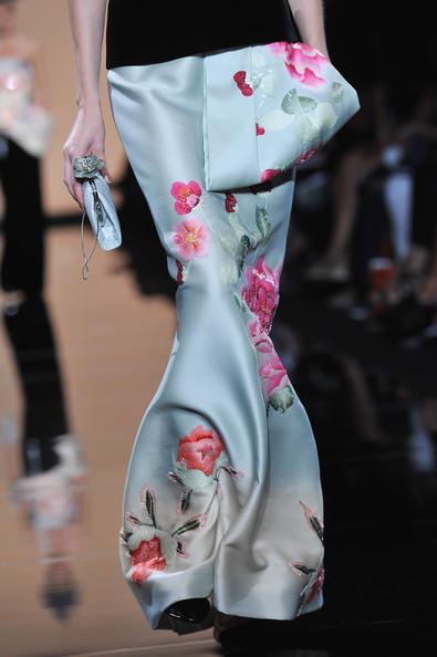 A Model walks the runway during the Giorgio Armani Prive Haute Couture Fall/Winter 2011/2012 show as part of Paris Fashion Week at Palais de Chaillot on July 5, 2011 in Paris, France.