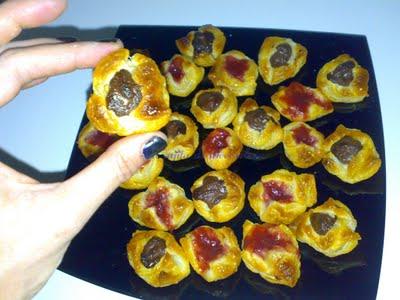 Niditos de fresa y chocolate