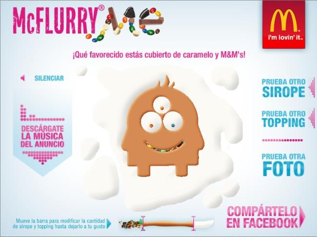 McFlurry Me, la nueva aplicación de McDonald's en Facebook