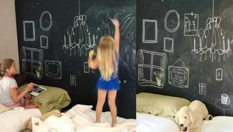 decora con pizarra – kids bedrooms with slate