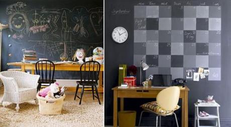 decora con pizarra – kids bedrooms with slate