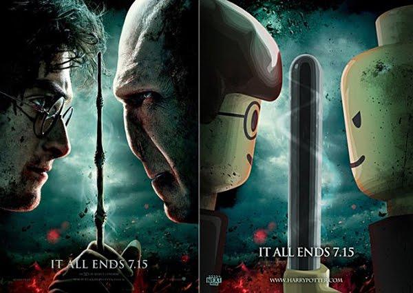Posters de películas en Lego