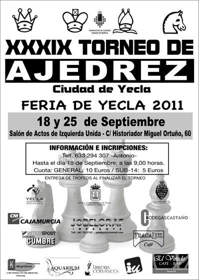 XXXIX TORNEO DE AJEDREZ XXXIX TORNEO DE AJEDREZ