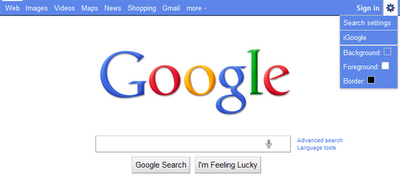 Cambia el color de la nueva barra de Google