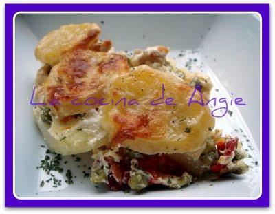 PASTEL DE POLLO Y GUISANTES