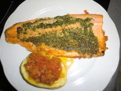 Reo (trucha asalmonada) vestido de verde