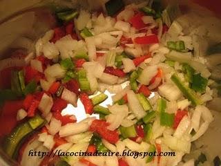 GUISO DE PATATAS CON ARROZ Y BACALAO