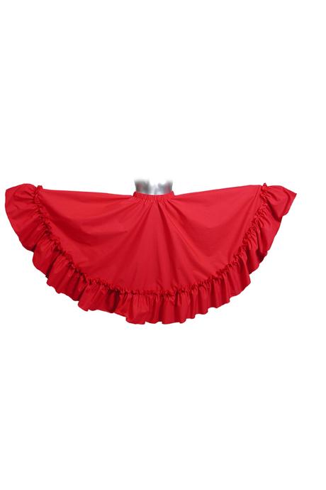 Falda Circular Roja Corta
