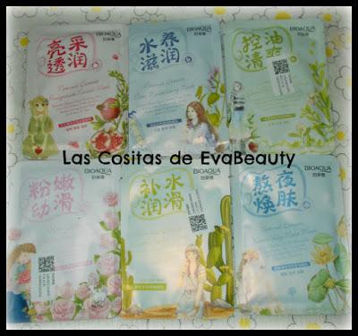 Compras en Aliexpress: Mascarillas faciales tissú mascarilla facial tissú BIOAQUA aliexpress low cost belleza skincare