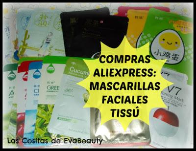 Compras en Aliexpress: Mascarillas faciales tissú compras belleza skincare mascarillas faciales tissú aliexpress