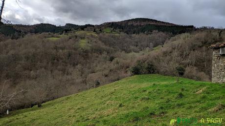 Pradera y cabaña bajando de Llombecima