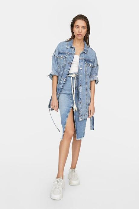 Falda Flores Stradivarius Falda Flores Stradivarius