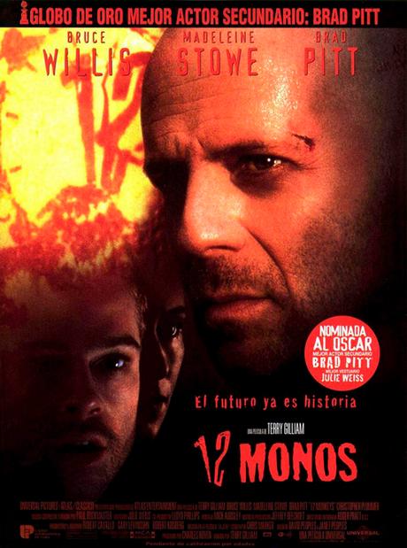 El cine profético de '12 Monos' y la lucidez de un Brad Pitt demente El cine profético de '12 Monos' y la lucidez de un Brad Pitt demente